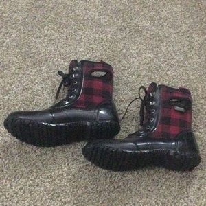 Bogs Kid’s Sidney Waterproof Boots Buffalo Plaid